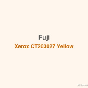 Fuji Xerox CT203027 Yellow Toner Cartridge High Capacity (14K pages) - 香港原裝行貨 Printers.com.hk