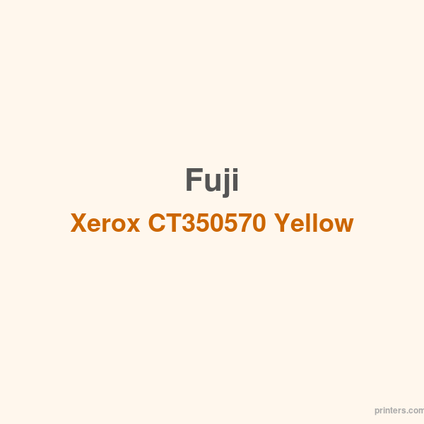 Fuji Xerox CT350570 Yellow Print Cartridge - 香港原裝行貨 Printers.com.hk