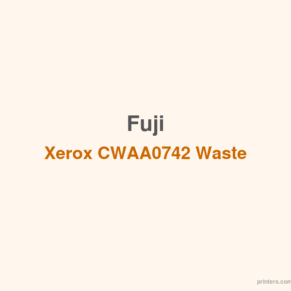 Fuji Xerox CWAA0742 Waste Toner Bottle - 香港原裝行貨 Printers.com.hk