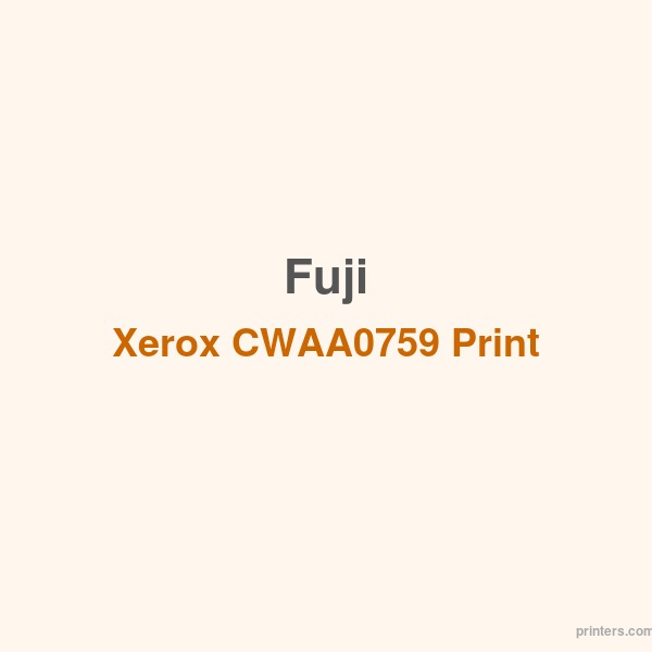 Fuji Xerox CWAA0759 Print Cartridge - 香港原裝行貨 Printers.com.hk