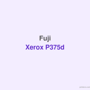 Fuji Xerox DocuPrint P375d Mono Laser Printer - 香港原裝行貨 Printers.com.hk
