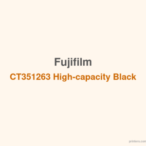 Fuji Xerox Fujifilm CT351263 High-capacity Black toner (up to 4,500 pages) - 香港原裝行貨 Printers.com.hk