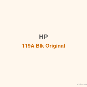 HP 119A Blk Original Laser Toner Cartridge - 香港原裝行貨 Printers.com.hk