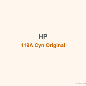 HP 119A Cyn Original Laser Toner Cartridge - 香港原裝行貨 Printers.com.hk