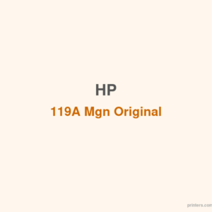 HP 119A Mgn Original Laser Toner Cartridge - 香港原裝行貨 Printers.com.hk