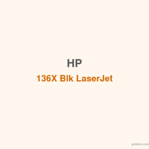 HP 136X Blk LaserJet Toner Cartridge - 香港原裝行貨 Printers.com.hk