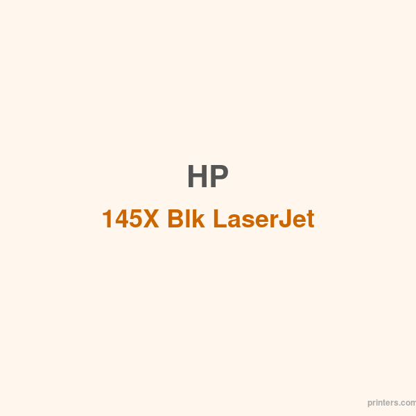 HP 145X Blk LaserJet Toner Cartridge - 香港原裝行貨 Printers.com.hk