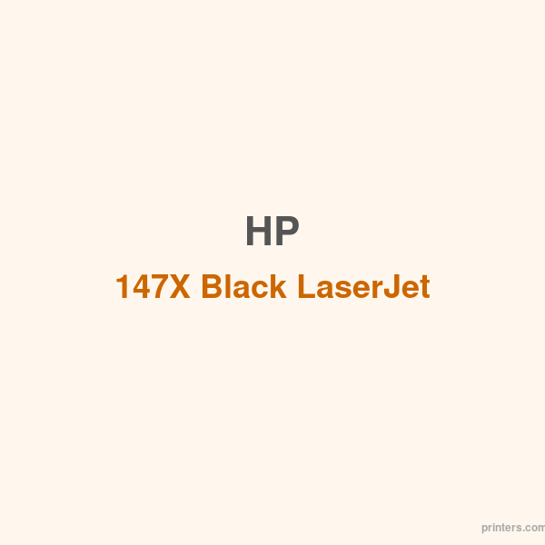 HP 147X Black LaserJet Toner Cartridge - 香港原裝行貨 Printers.com.hk