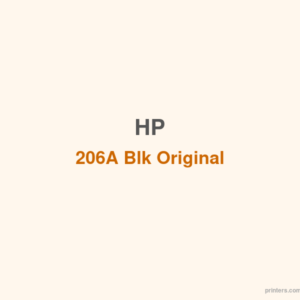 HP 206A Blk Original LaserJet Toner Cartridge - 香港原裝行貨 Printers.com.hk