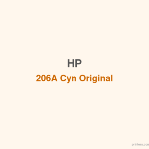 HP 206A Cyn Original LaserJet Toner Cartridge - 香港原裝行貨 Printers.com.hk