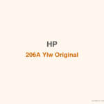 HP 206A Ylw Original LaserJet Toner Cartridge - 香港原裝行貨 Printers.com.hk