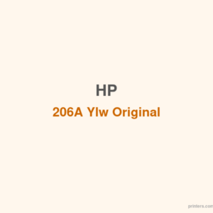 HP 206A Ylw Original LaserJet Toner Cartridge - 香港原裝行貨 Printers.com.hk
