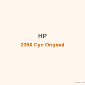 HP 206X Cyn Original LaserJet Toner Cartridge - 香港原裝行貨 Printers.com.hk