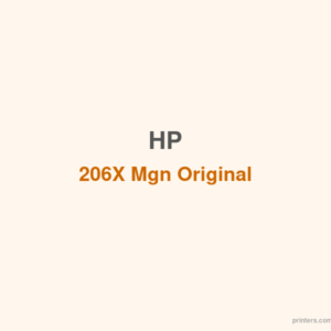 HP 206X Mgn Original LaserJet Toner Cartridge - 香港原裝行貨 Printers.com.hk
