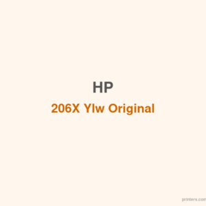 HP 206X Ylw Original LaserJet Toner Cartridge - 香港原裝行貨 Printers.com.hk