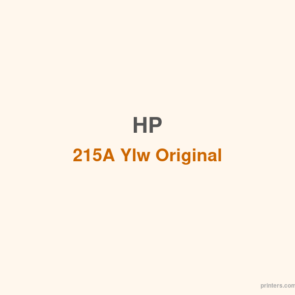 HP 215A Ylw Original LaserJet Toner Crtg - 香港原裝行貨 Printers.com.hk