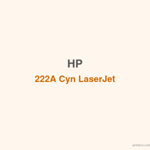 HP 222A Cyn LaserJet Toner Cartridge - 香港原裝行貨 Printers.com.hk