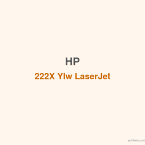 HP 222X Ylw LaserJet Toner Cartridge - 香港原裝行貨 Printers.com.hk