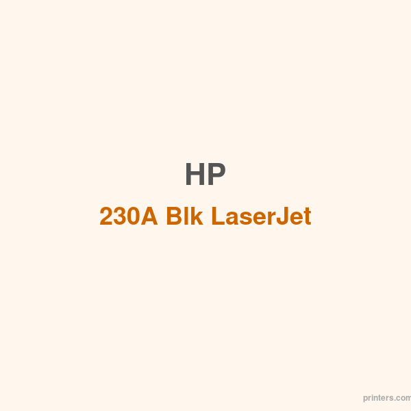HP 230A Blk LaserJet Toner Cartridge - 香港原裝行貨 Printers.com.hk