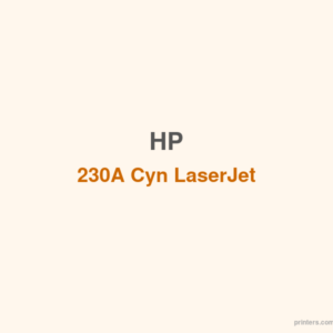 HP 230A Cyn LaserJet Toner Cartridge - 香港原裝行貨 Printers.com.hk