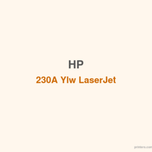 HP 230A Ylw LaserJet Toner Cartridge - 香港原裝行貨 Printers.com.hk