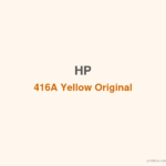 HP 416A Yellow Original LaserJet Toner Cartridge - 香港原裝行貨 Printers.com.hk