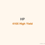 HP 416X High Yield Yellow Original LaserJet Toner Cartridge - 香港原裝行貨 Printers.com.hk