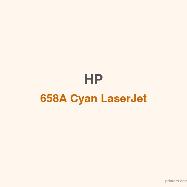 HP 658A Cyan LaserJet Toner Cartridge - 香港原裝行貨 Printers.com.hk
