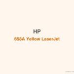 HP 658A Yellow LaserJet Toner Cartridge - 香港原裝行貨 Printers.com.hk
