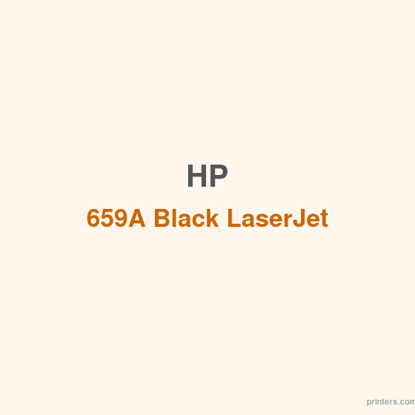 HP 659A Black LaserJet Toner Cartridge - 香港原裝行貨 Printers.com.hk