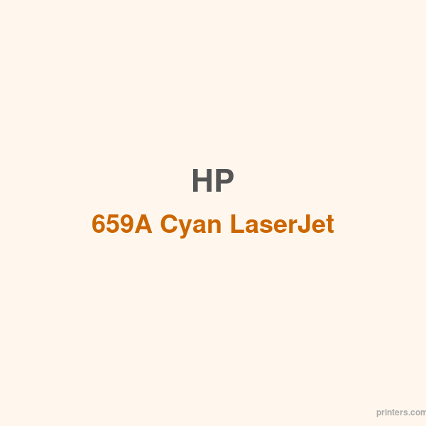 HP 659A Cyan LaserJet Toner Cartridge - 香港原裝行貨 Printers.com.hk