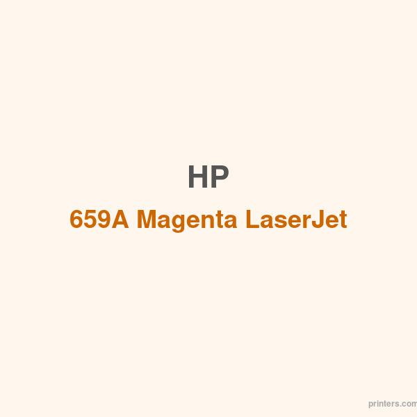 HP 659A Magenta LaserJet Toner Cartridge - 香港原裝行貨 Printers.com.hk