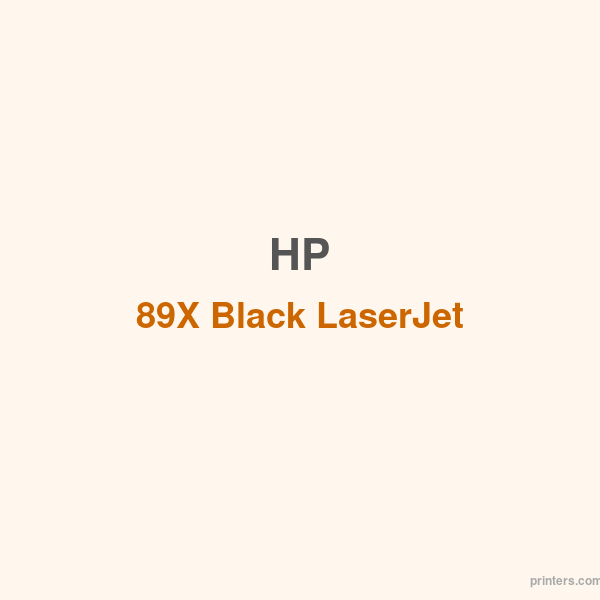 HP 89X Black LaserJet Toner Cartridge - 香港原裝行貨 Printers.com.hk