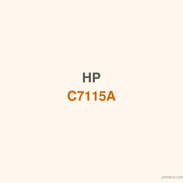 HP C7115A Print Cartridge - 香港原裝行貨 Printers.com.hk