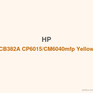 HP CB382A CP6015/CM6040mfp Yellow Print Cartridge - 香港原裝行貨 Printers.com.hk