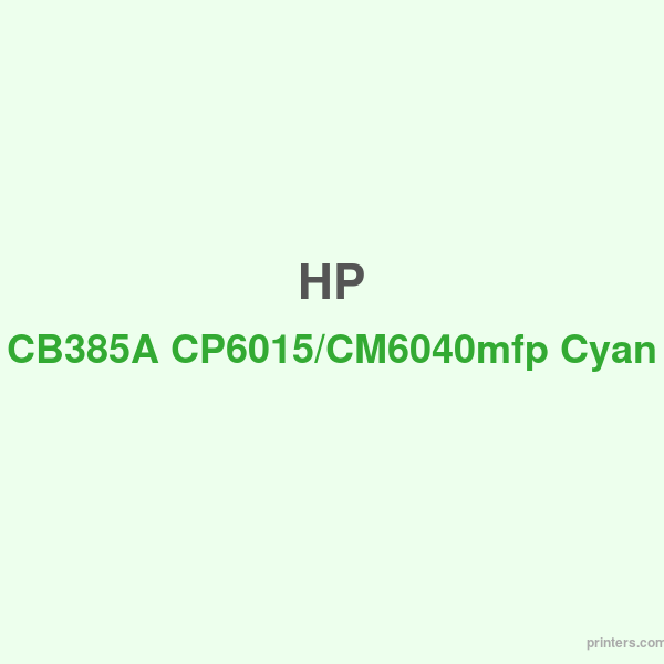 HP CB385A CP6015/CM6040mfp Cyan Image Drum - 香港原裝行貨 Printers.com.hk
