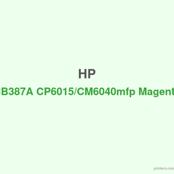 HP CB387A CP6015/CM6040mfp Magenta Image Drum - 香港原裝行貨 Printers.com.hk