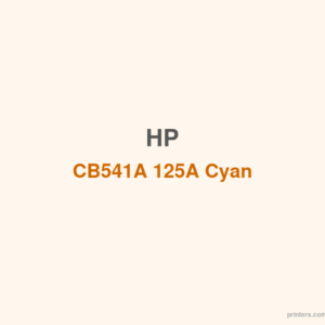 HP CB541A 125A Cyan Cartridge - 香港原裝行貨 Printers.com.hk