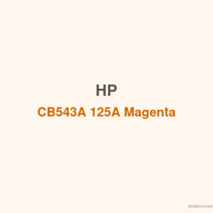 HP CB543A 125A Magenta Cartridge - 香港原裝行貨 Printers.com.hk