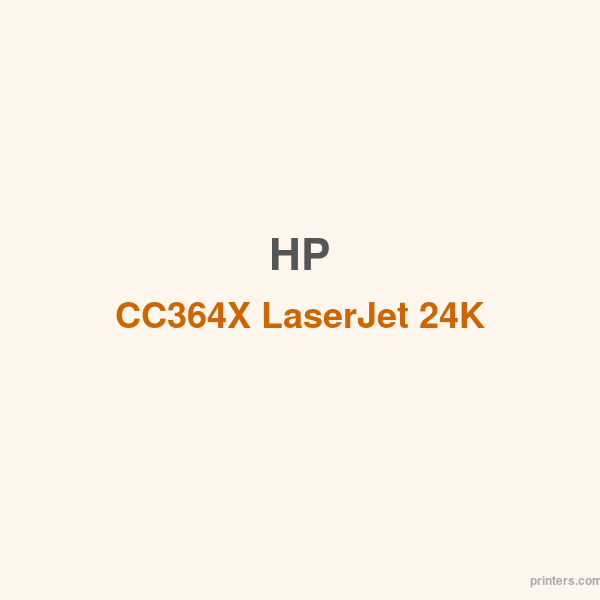 HP CC364X LaserJet 24K Black Toner Cartridge - 香港原裝行貨 Printers.com.hk