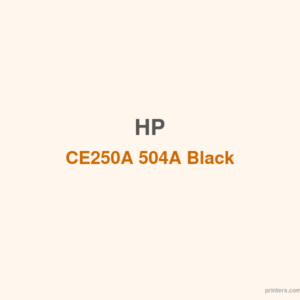 HP CE250A 504A Black Print Cartridge 5K - 香港原裝行貨 Printers.com.hk