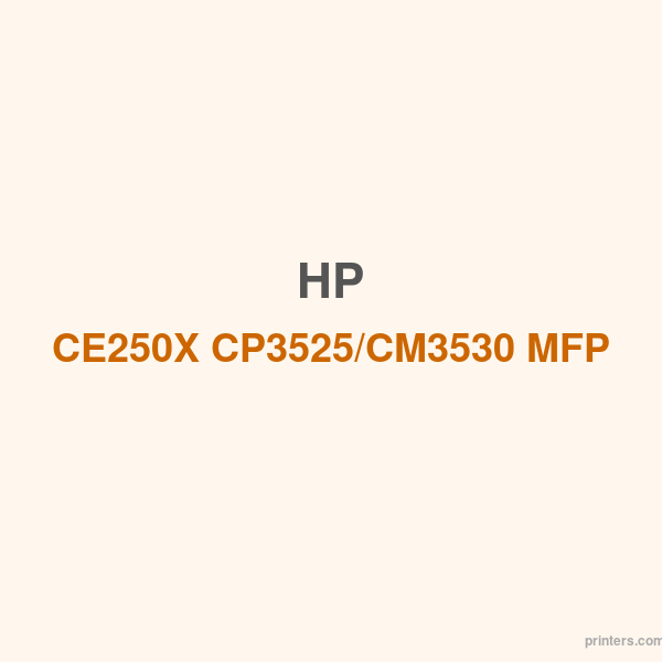 HP CE250X CP3525/CM3530 MFP Black Print Cartridge - 香港原裝行貨 Printers.com.hk