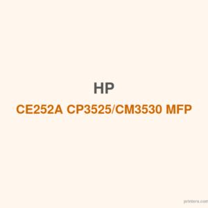 HP CE252A CP3525/CM3530 MFP Yellow Print Cartridge - 香港原裝行貨 Printers.com.hk