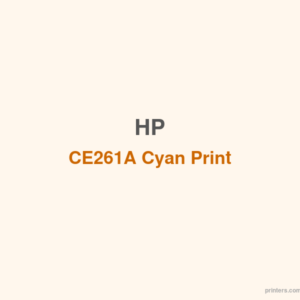 HP CE261A Cyan Print Cartridge - 香港原裝行貨 Printers.com.hk