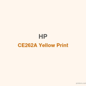 HP CE262A Yellow Print Cartridge - 香港原裝行貨 Printers.com.hk