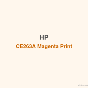 HP CE263A Magenta Print Cartridge - 香港原裝行貨 Printers.com.hk