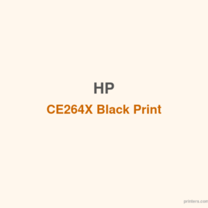 HP CE264X Black Print Cartridge - 香港原裝行貨 Printers.com.hk