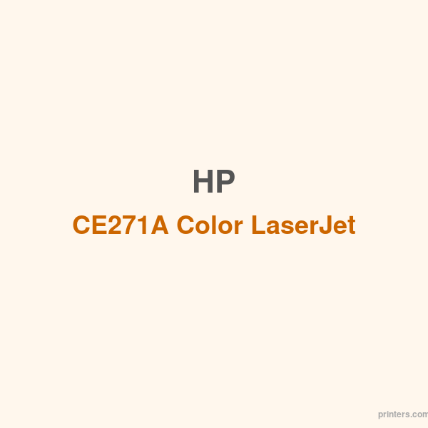 HP CE271A Color LaserJet CP5525 Cyan Cartridge - 香港原裝行貨 Printers.com.hk
