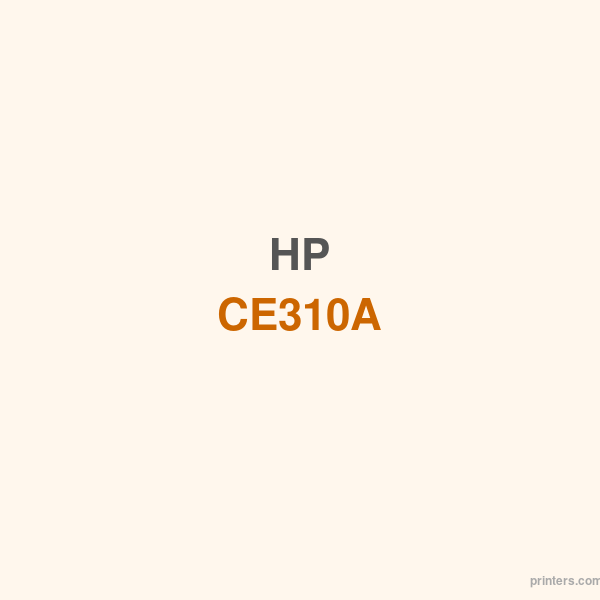 HP CE310A 原裝 黑色 碳粉盒 - 適用於 機型:1, 200page with 5% coverage for Pro100/m275/cp1025 - Printers.com.hk