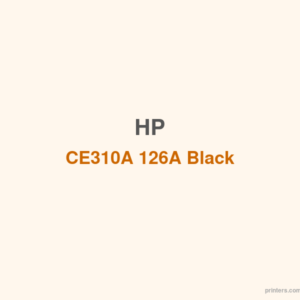 HP CE310A 126A Black Print Cartridge - 香港原裝行貨 Printers.com.hk